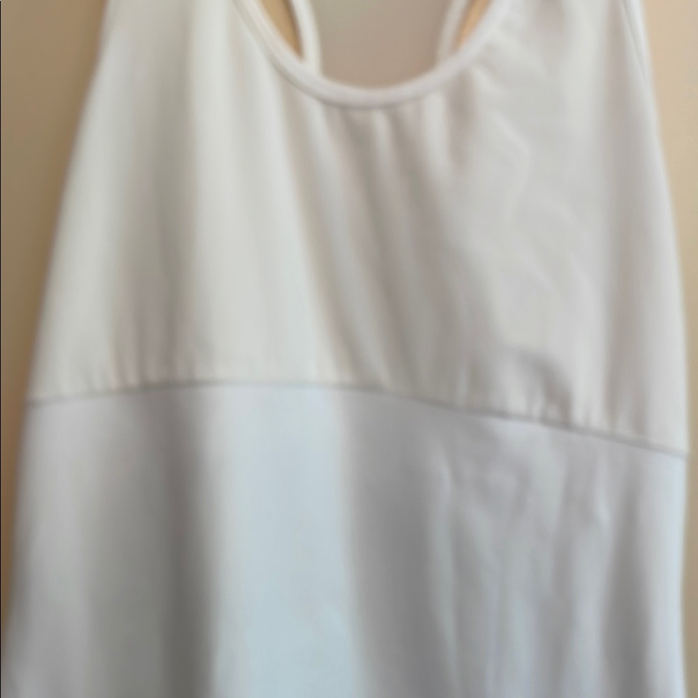 Athleta Ivory Mesh Racerback Tank vintage Athleta - Picture 4 of 8